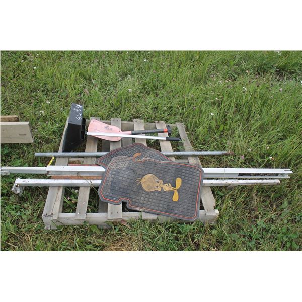 Floor Matts, Snow Shovel, Sweeper and Metal