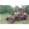 Image 1 : Case 1030 Tractor c/w Leon Loader, Cab, 23.1x30's and 2 Hyd's (Tractor is Running)