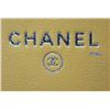 Image 4 : Chanel Yellow Quilted Chevron Leather CC Studs Trifold Wallet