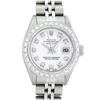 Image 1 : Rolex Ladies Stainless Steel White Diamond 26MM Datejust Wristwatch