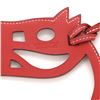 Image 2 : Hermes Paddock Cheval Horse Bag Charm Leather Red