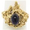 Image 2 : Estate 14k Yellow Gold 1.98 ctw Amethyst Coral Reef Nugget Cocktail Ring