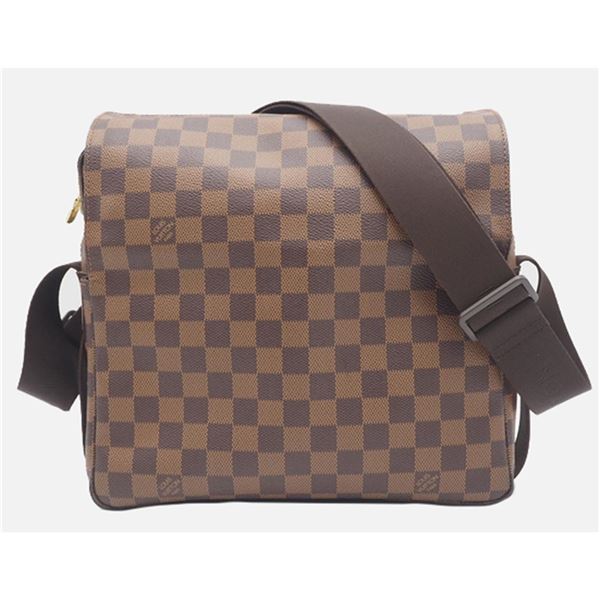 Louis Vuitton Damier Ebene Canvas Leather Naviglio Messenger Bag