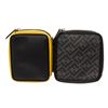 Image 1 : Fendi Black Yellow Calfskin Leather Multi Pouch Forever Waist Bag