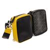 Image 2 : Fendi Black Yellow Calfskin Leather Multi Pouch Forever Waist Bag