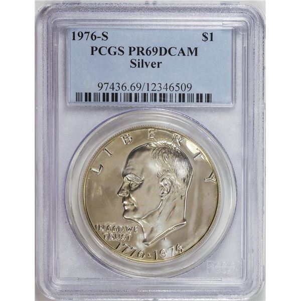 1976-S Eisenhower Dollar Coin PCGS PR69DCAM