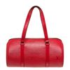 Image 1 : Louis Vuitton Red Epi Leather Soufflot Shoulder Bag