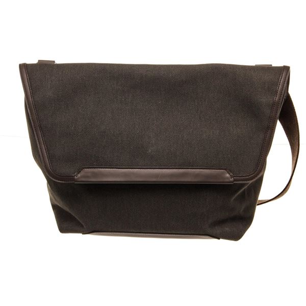 Hermes Black Canvas Allertour Messenger Bag
