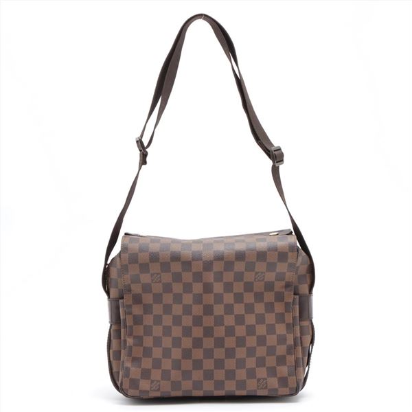 Louis Vuitton Damier Ebene Canvas Leather Naviglio Messenger Bag