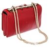 Image 3 : Valentino Red Leather Feather Va Va Voom Clutch