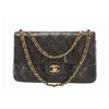 Image 1 : Chanel Classic Black Quilted Lambskin Leather CC Double Flap Small Shoulder Bag
