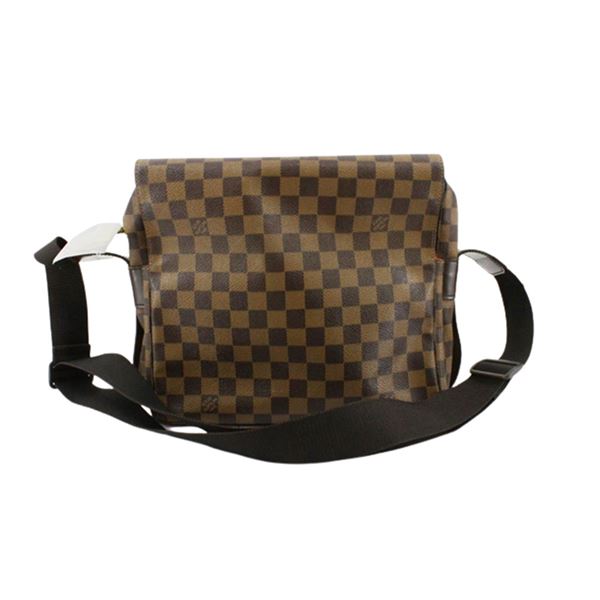 Louis Vuitton Damier Ebene Canvas Leather Naviglio Messenger Bag