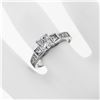 Image 5 : Estate 18k White Gold 1.42 ctw GIA Certified Radiant Diamond Engagement Ring