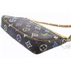 Image 3 : Louis Vuitton Black Multicolor Monogram Canvas Leather Pochette Accesoires Shoul