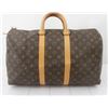 Image 1 : Louis Vuitton Brown Monogram Canvas Leather Keepall 45 cm Duffle Bag Luggage