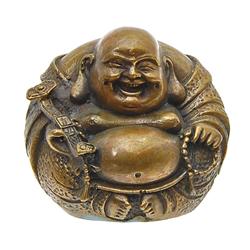 Vintage Chinese Bronze Laughing Buddha (ANT-692)