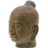 Image 2 : Bronze Burmese Buddha Head on Base (CLB-113)