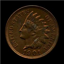 1901 Indian Cent Choice+ Unc Red (COI-3382)