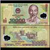 2003 Vietnam 10000 Dong Crisp Unc Note (COI-3893)