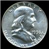 1956 Franklin Half Dollar Coin Unc Gem+ FBL (COI-3912)