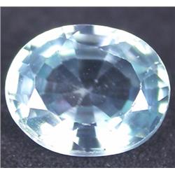 0.83ct RARE  Majestic  Sea Foam Blue Zircon Untreated VVS RETAIL $1250 (GEM-4708)