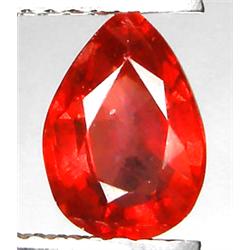 1.60ct RARE Pear Cut Orange Red Padparascha Sapphire VS  RETAIL $1575 (GEM-7224)