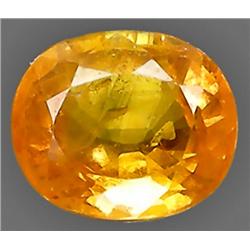 1.22ct RARE Oval Cut Top AAA Orange Yellow Sapphire VVS RETAIL $1350 (GEM-7594)