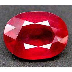 5.36ct RARE Fantastic Top Blood Red Madagascar Ruby AAA CLEAN CLEAR RETAIL $5500 (GEM-7787)