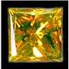 .12ct Princess Cut Canary Green Natural Diamond RETAIL $800 (GEM-7883B)
