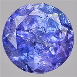 0.64ct RARE Round Cut Top AAA Blue Natural Tanzanite VS/SI  RETAIL $750 (GEM-7902)