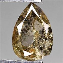.48ct RARE Pear Cut Unheated Fancy Chocolate Diamond RETAIL $2450 (GEM-7950)