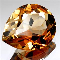 15.05ct RARE Fabulous Pear  Peach Pink Imperial Topaz FLAWLESS RARE $15600 (GEM-8067A)