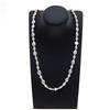 Mixed White Flat Round and Baroque Pearl Necklace  (JEW-261)