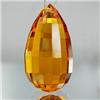 15.95ct RARE Shining Briolette Golden Yellow Citrine VVS RARE $1200 (GEM-8069A)