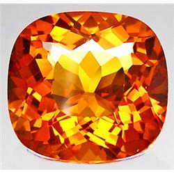 26.50ct RARE Incredible Cushion Madeira Citrine   FLAWLESS   RETAIL $2950 (GEM-8379)