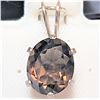 Image 1 : SILVER SMOKEY QUARTZ(2.45CT) PENDANT