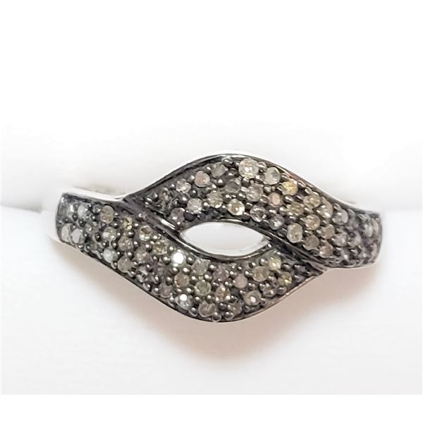 SILVER DIAMOND(0.3CT) RING