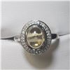Image 1 : SILVER CITRINE AND WHITE TOPAZ(3.3CT) RING