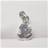 Image 1 : SILVER CUBIC ZIRCONIA PENDANT