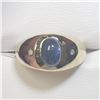 Image 1 : SILVER BLUE SAPPHIRE AND DIAMOND 2.1CT RING