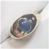 Image 2 : SILVER BLUE SAPPHIRE AND DIAMOND 2.1CT RING