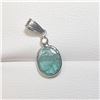 Image 1 : 14K WHITE GOLD EMERALD(1.3CT) PENDANT