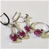 Image 1 : JS130-663 SILVER RHODIUM PLATED RUBY(6.4CT) S