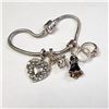 Image 2 : SILVER PANDORA STYLE BRACELET (~WEIGHT 22.6G)