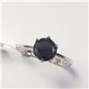 Image 3 : 10K WHITE GOLD BLACK DIAMOND(1.2CT)  RING ~SIZE 6