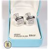 Image 1 : STIRLING .925 STAMPED CUFFLINK SET IN BOX