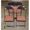 Image 1 : LOT OF 4 FOLDING CARD TABLE CHAIRS