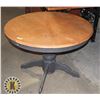 Image 1 : ESTATE ROUND TOP WOOD TABLE