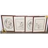 Image 1 : 4 MATCHING FRAMES ART PIECES