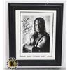 Image 1 : BRET "HITMAN" HART SIGNED FRAMED PHOTO